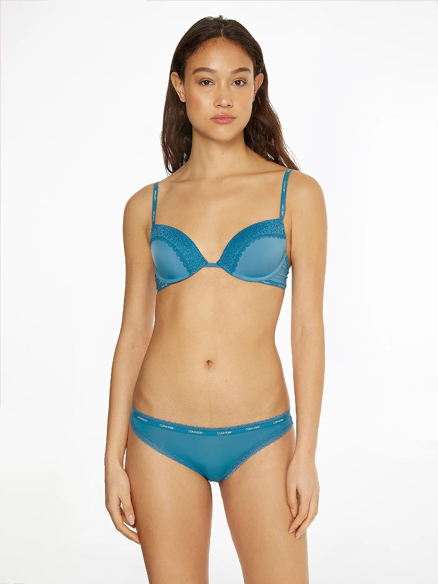 CALVIN KLEIN | Push Up Plunge BH Flirty blue | 